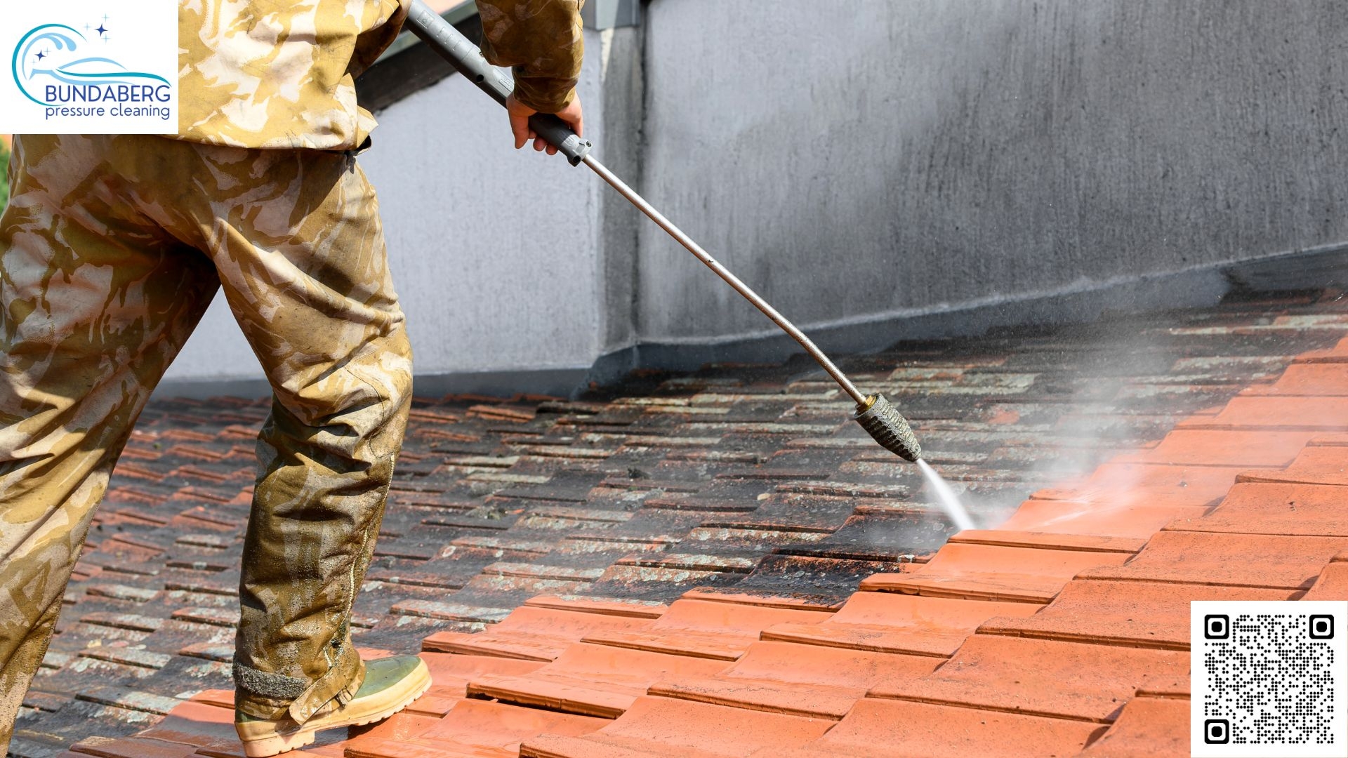 What safety measures are taken during a cleaning job?